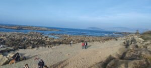 Playa de los Cristales en Baiona