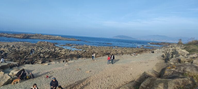 Playa de los Cristales en Baiona
